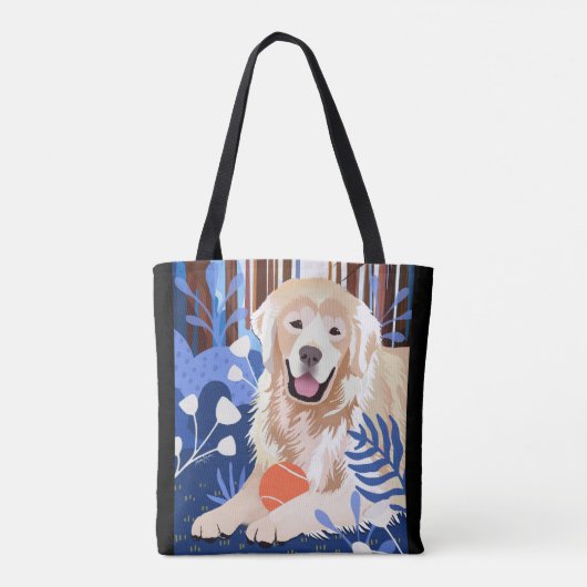 DIT IS VEEL WAAR Golden Retriever CANVAS TAS (Achterkant)
