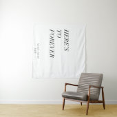 dit is voor altijd - aanpasbare naam en datum wandkleed (In Situ (horizontaal))