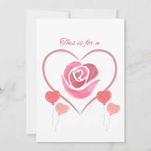 Dit is voor ons, Een mooie uitnodigingskaart. Kaart