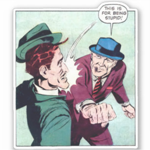 Dit is voor stomme gangster strips sticker