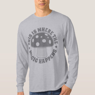 Dit is waar Magisch gebeurt - Psychedelics, Zilver T-shirt