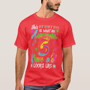 Dit is wat een Geweldige 5e verjaardag 5 jaar oud T-shirt