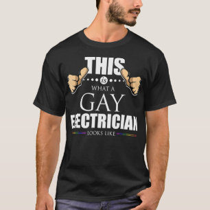 Dit is wat een homoseksuele elektricien er als LGB T-shirt