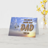 Dit is werelden beste DAD loks als Kaart (Gele Bloem)