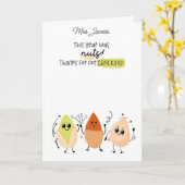 Dit jaar was het de cadeaubon van Nuts Teacher Kaart (Gele Bloem)