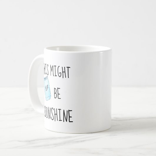 Dit kan een moonshine Funny Rednek koffie Mok zijn (Voorkant links)