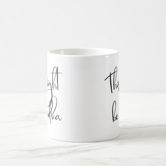 Dit kan Wodka Coffee Mok handgeschreven script zij (Center)