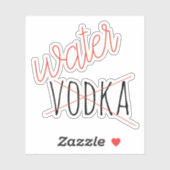 Dit kan wodka waterfles grappig zijn sticker (Vel)