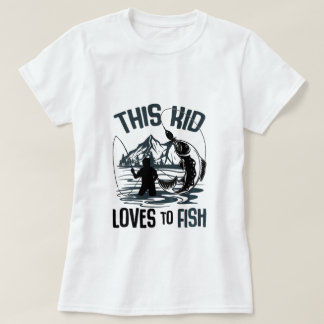 Dit Kind houdt ervan om Gevist jongens te vissen T-shirt