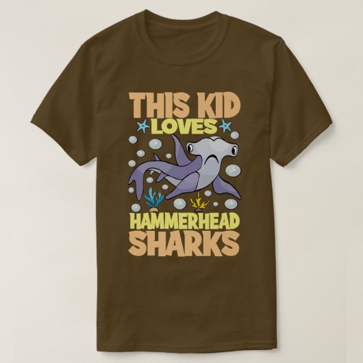 Dit Kind houdt van Hammerhead Sharks I Kinder Hamm T-shirt (Design voorkant)