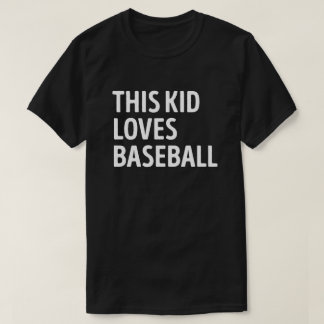 Dit Kind houdt van honkbalspeler T-shirt