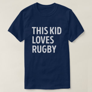 Dit Kind houdt van rugbyspeler T-shirt