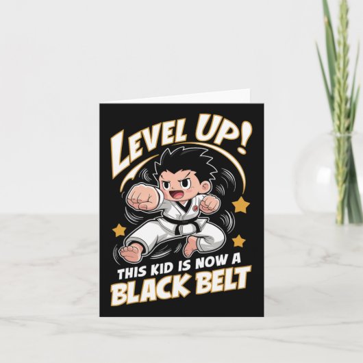 Dit Kind is nu een Black Belt Karate Hapkido Award Kaart (Voorkant)