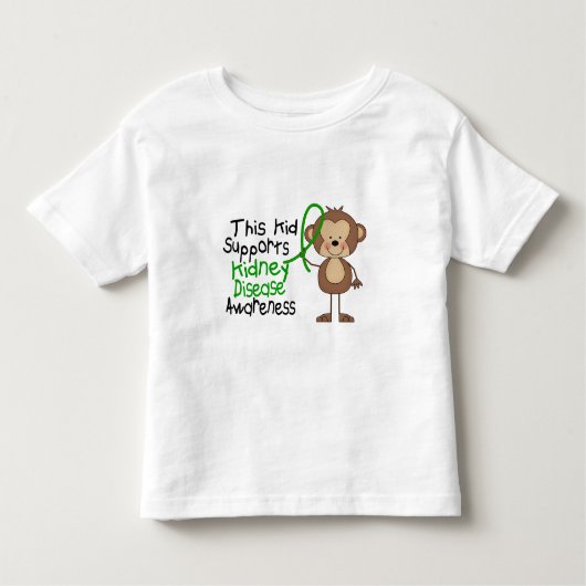 Dit Kind ondersteunt het bewustzijn van nierziekte Kinder Shirts (Voorkant)
