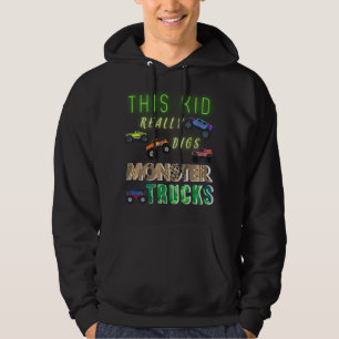 Dit Kind scoort echt Monster Trucks Hoodie