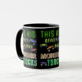 Dit Kind scoort echt Monster Trucks Mok (Voorkant links)