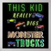 Dit Kind scoort echt Monster Trucks Poster (Voorkant)