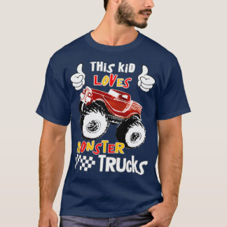 Dit Kinder houdt van Monster Trucks T-shirt