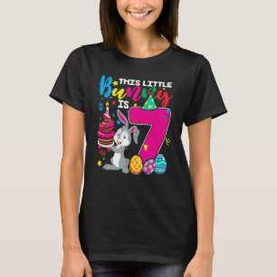 Dit kleine konijntje is 7e verjaardag voor kindere t-shirt
