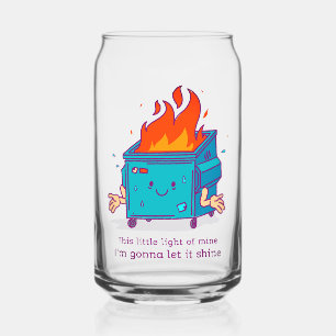 Dit kleine licht: Dumpster Fire Kan Glas