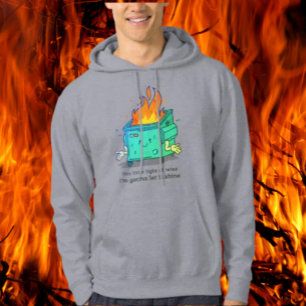 Dit kleine lichtje: een vuilnisbak hoodie