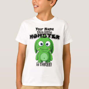 Dit kleine monster is drie t-shirt