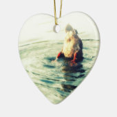 Dit komt op! Duck Butt Keramisch Ornament (Links)