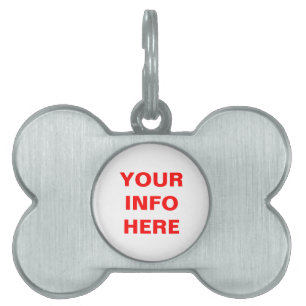 DIT LABEL AANPASSEN HUISDIEREN NAAMPLAATJE