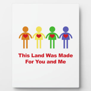 Dit land is gemaakt voor jou en mij fotoplaat