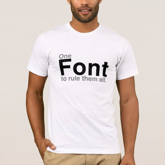 Dit lettertype Rulez 4 T-Shirt (Voorkant)