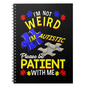 Dit leuke autisme bewustmakingsontwerp is een gewe notitieboek