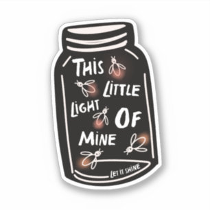 Dit lichtje van mij Christelijk Sticker