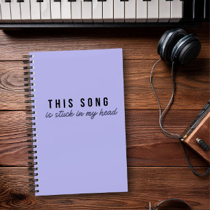 "Dit lied zit vast in mijn hoofd" Lyrics Journal Notitieboek