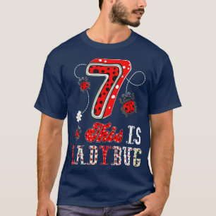 Dit lieveheersbeestje is 7 jaar oud 7e verjaardag t-shirt