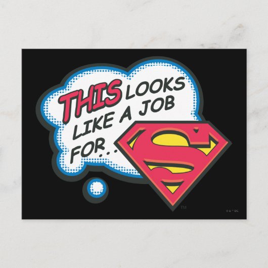 Dit lijkt een baan voor Superman Briefkaart (Voorkant)