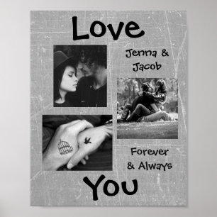 Dit 'Love You'-Poster van de Paar's Photo Poster