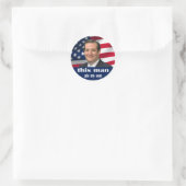 dit man heeft mijn zoon opgegeten ronde sticker (Tas)