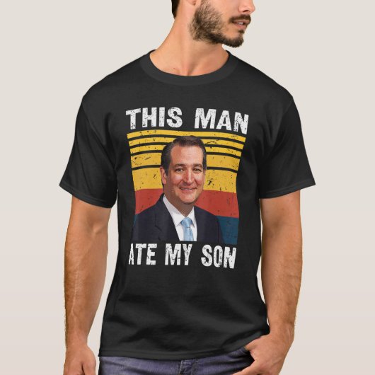 Dit Man is mijn zoon Sarcastisch Retro  Ted Cr T-shirt (Voorkant)