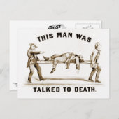 Dit Man werd met de dood gesproken Briefkaart (Voorkant / Achterkant)