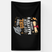 Dit meisje behaalde haar master Afstuderen Spandoek (Verticaal)