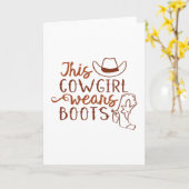 Dit meisje draagt Boots Kaart (Gele Bloem)