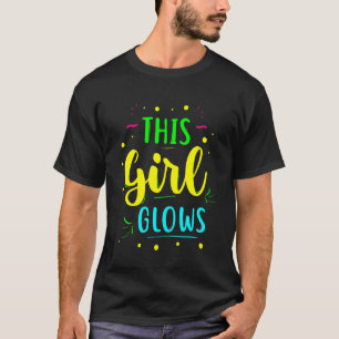 Dit meisje gloeit terug van 80 jaar '80' t-shirt