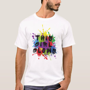 Dit meisje gloeit voor kinderen stropdas kleurstof t-shirt
