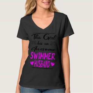 Dit meisje heeft een Geweldige zwemman T-shirt