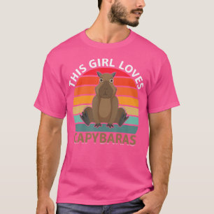 Dit meisje houdt van capibara's t-shirt