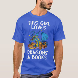 Dit meisje houdt van draken en boeken II T-shirt