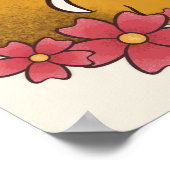 Dit meisje houdt van foxes poster (Hoek)