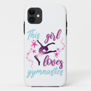 Dit meisje houdt van gymnastiekkraan iPhone 11 hoesje