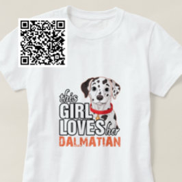 Dit meisje houdt van haar Dalmatiaan T-shirt