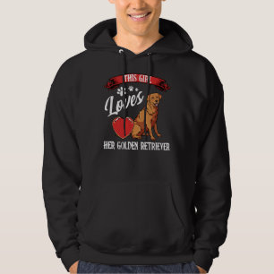 Dit meisje houdt van haar Gezegde van de gouden we Hoodie